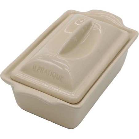 Terrine - LE PRATIQUE - Céramique - 600 ml - 21 cm - Spéciale pâtés et foie gras - Fabrication française