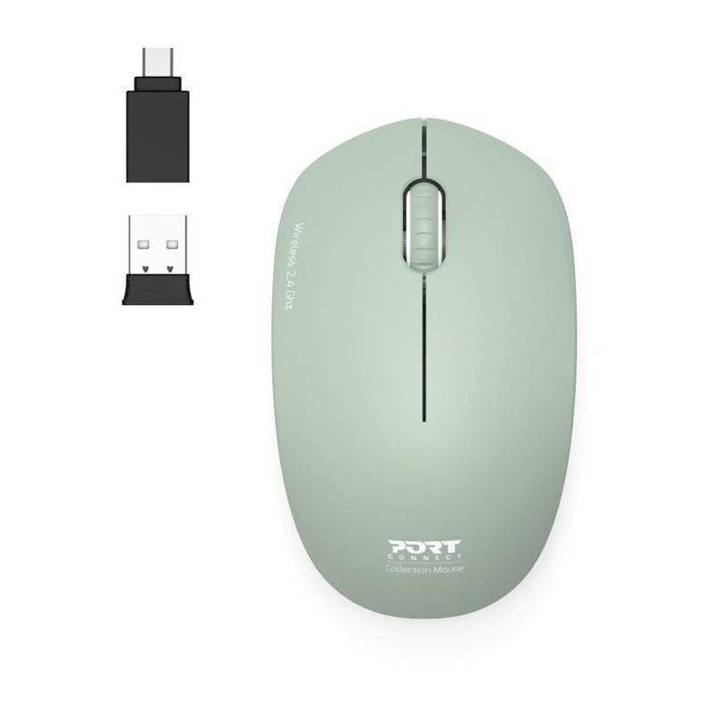 Souris sans fil - PORT Designs - 900543 Collection II - 2.4 GHz - Oliv