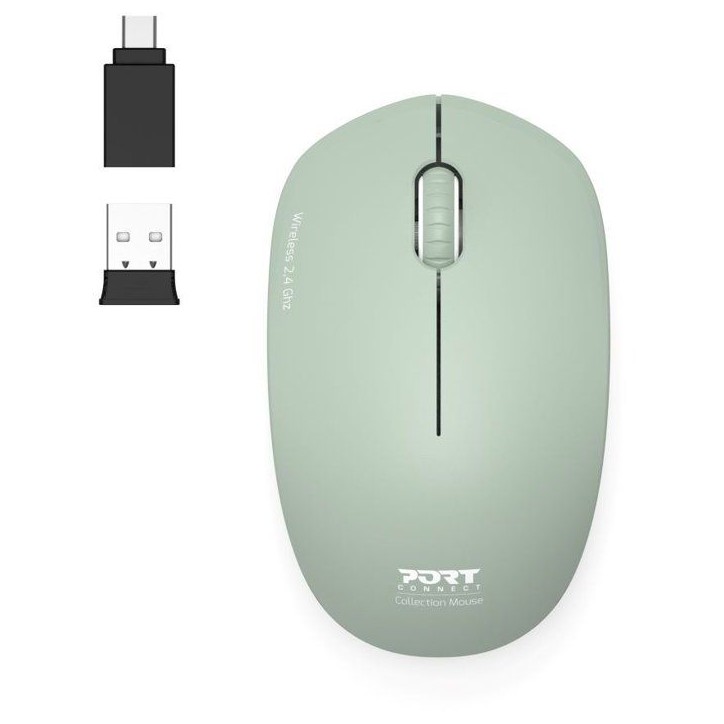 Souris sans fil - PORT Designs - 900543 Collection II - 2.4 GHz - Olive Vert Souris sans fil - PORT Designs - 900543 Collection II - 2.4 GHz - Olive Vert