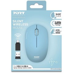 Souris sans fil - PORT Designs - 900544 Collection II - 2.4 GHz - Bleu