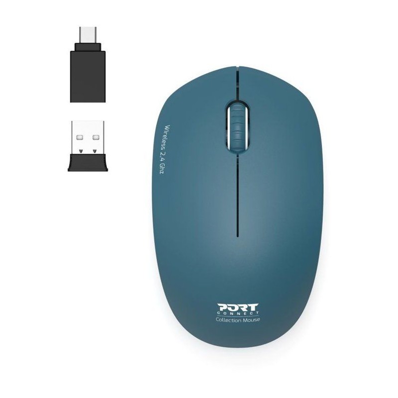 Souris sans fil - PORT Designs - 900545 Collection II - 2.4 GHz - Bleu