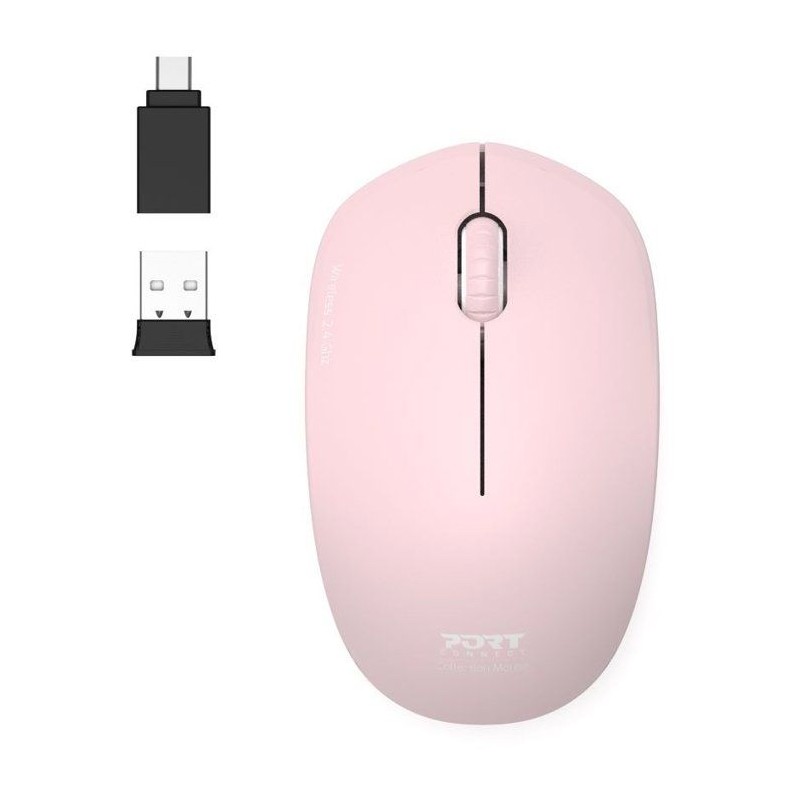 Souris sans fil - PORT Designs - 900541 Collection II - 2.4 GHz - Rose