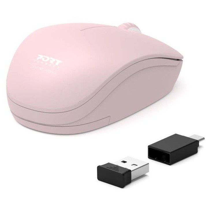 Souris sans fil - PORT Designs - 900541 Collection II - 2.4 GHz - Rose pâle Souris sans fil - PORT Designs - 900541 Collection II - 2.4 GHz - Rose pâle