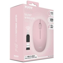 Souris sans fil - PORT Designs - 900541 Collection II - 2.4 GHz - Rose