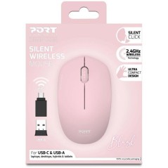 Souris sans fil - PORT Designs - 900541 Collection II - 2.4 GHz - Rose