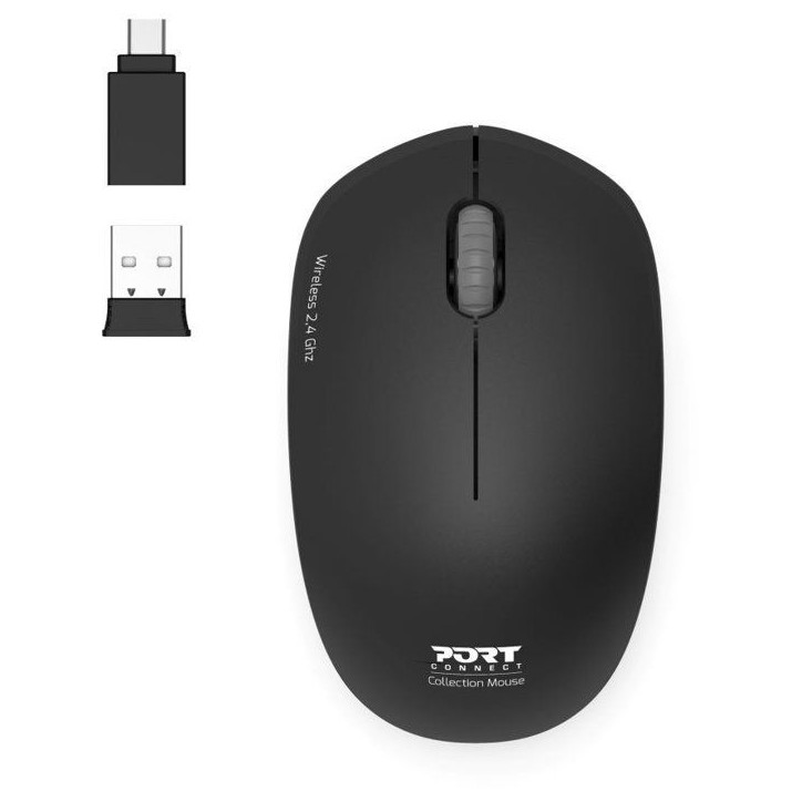 Souris sans fil - PORT Designs - 900540 Collection II - 2.4 GHz - Graphite Noir Souris sans fil - PORT Designs - 900540 Collection II - 2.4 GHz - Graphite Noir