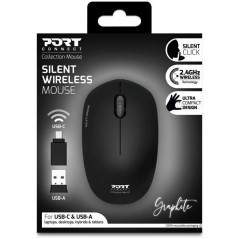 Souris sans fil - PORT Designs - 900540 Collection II - 2.4 GHz - Grap