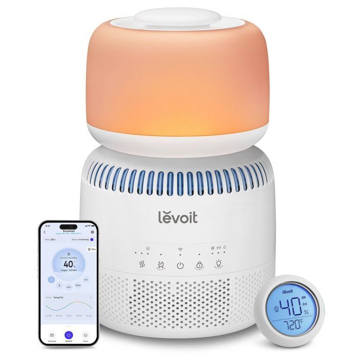 Humidificateur d'air - Levoit - Baby - Capacité 3,8 L - Autonomie jusqu'a 30 h - Surface idéale 20 m² Humidificateur d'air - Levoit - Baby - Capacité 3,8 L - Autonomie jusqu'a 30 h - Surface idéale 20 m²