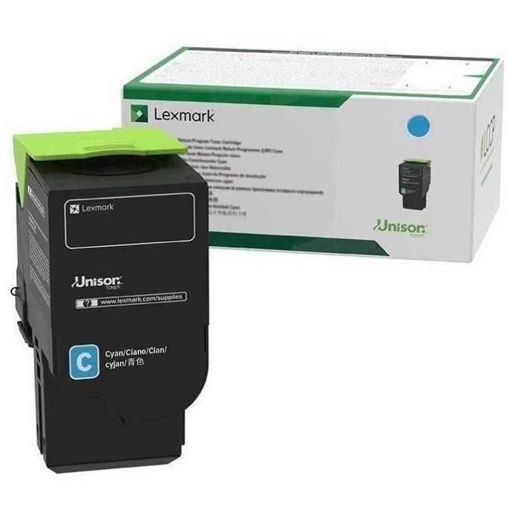 Lexmark C242XC0 Cartouche de toner cyan extra longue durée, programme de retour Lexmark C242XC0 Cartouche de toner cyan extra longue durée, programme de retour