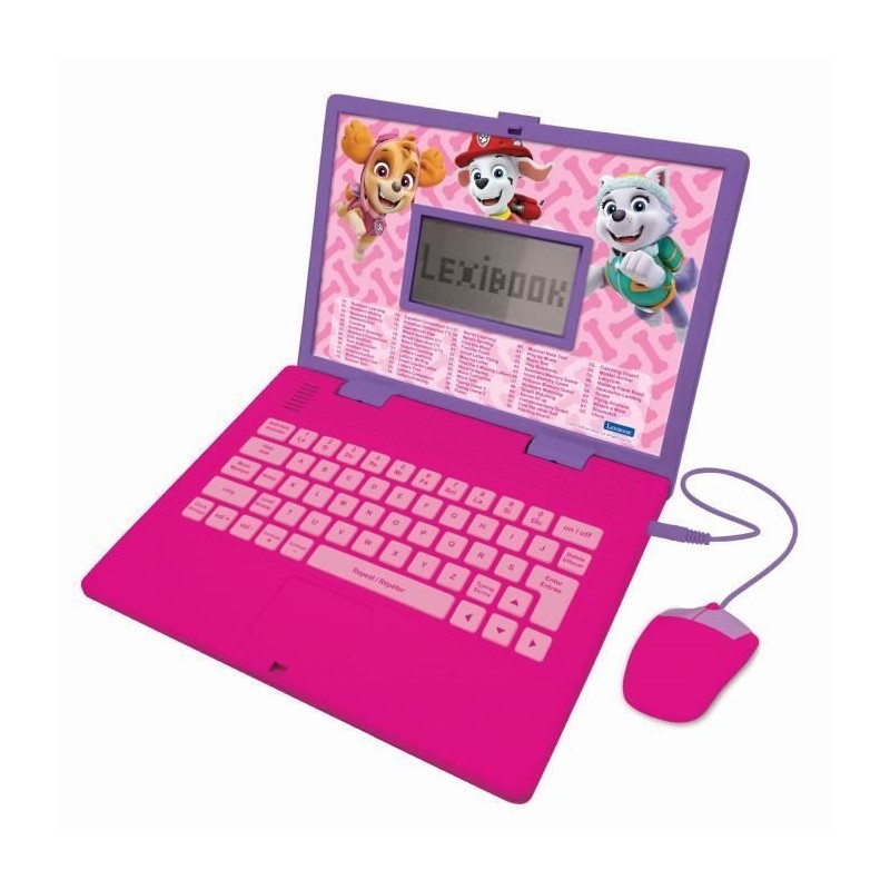 Ordinateur éducatif parlant La Pat Patrouille coloris rose – 124 ac