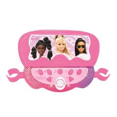 Microphone Barbie sur pied ajustable lumineux avec enceinte, 2 Micros