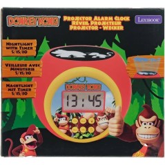 Lexibook - Réveil-projecteur Donkey Kong - Fonction Alarme et répét