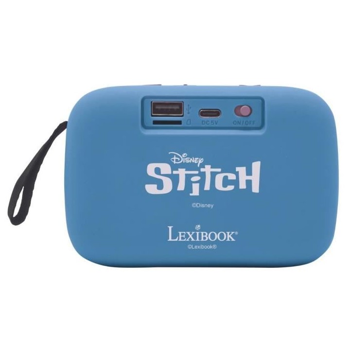 Enceinte Bluetooth portable Stitch avec finition en tissu Enceinte Bluetooth portable Stitch avec finition en tissu