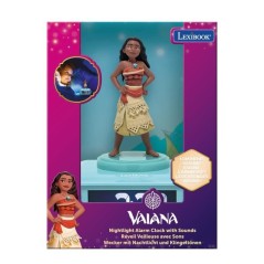 LEXIBOOK - Réveil veilleuse Vaina - Sons et mélodies, écran LCD ré