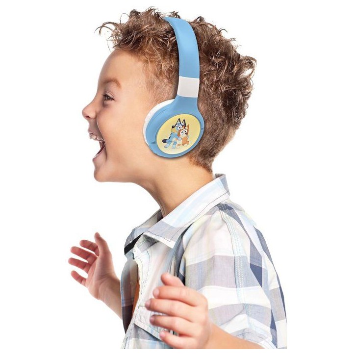 LEXIBOOK - Casque 2 en 1 Bluetooth et Filaire confortable et pliable avec limitation de son, design - Bluey LEXIBOOK - Casque 2 en 1 Bluetooth et Filaire confortable et pliable avec limitation de son, design - Bluey