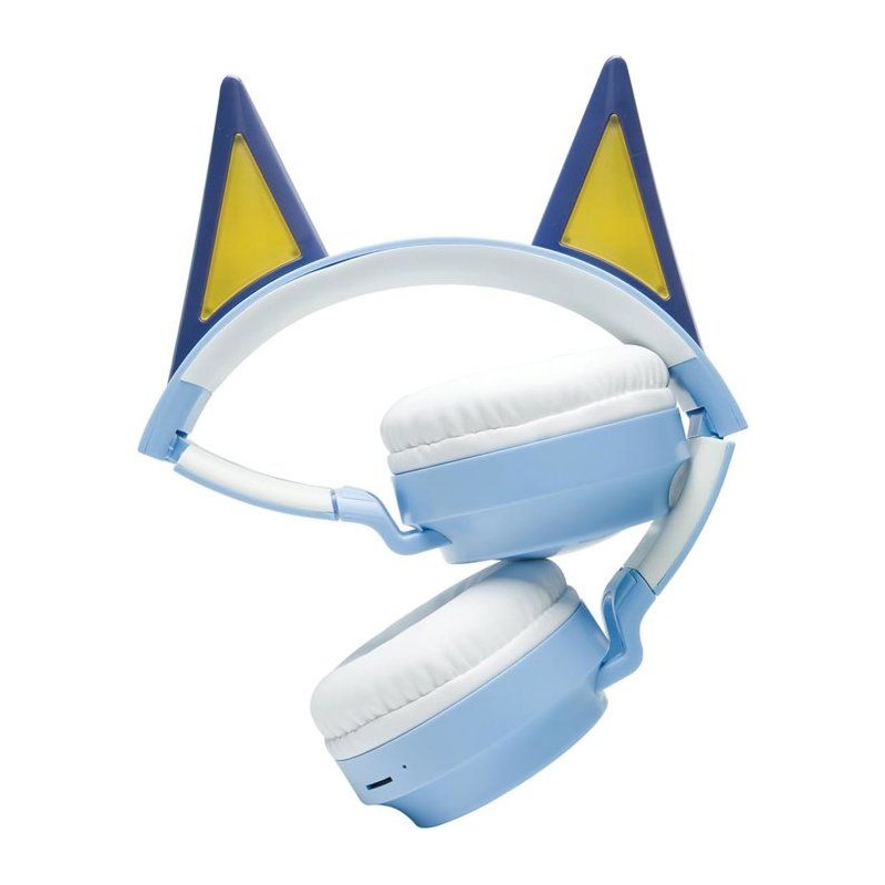 LEXIBOOK - Casque lumineux pliable Bluetooth et filaire avec un design