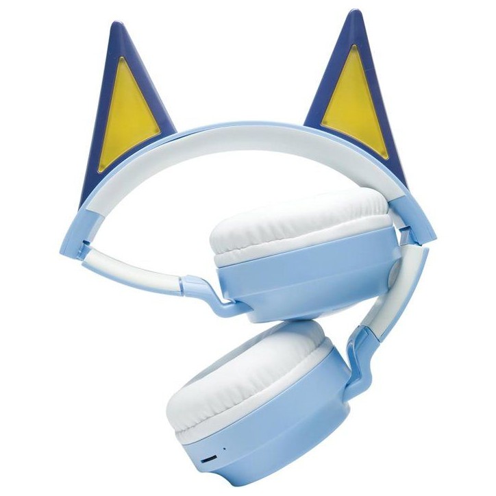LEXIBOOK - Casque lumineux pliable Bluetooth et filaire avec un design 3D de l'univers Bluey avec limitation du volume LEXIBOOK - Casque lumineux pliable Bluetooth et filaire avec un design 3D de l'univers Bluey avec limitation du volume