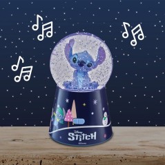 Enceinte Bluetooth - Lexibook - Disney Stitch - Boule a Neige Stitch - Bleu - Rechargeable USB-C - Design décoratif