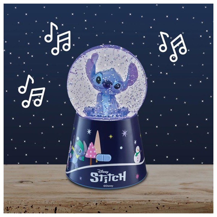 Enceinte Bluetooth - Lexibook - Disney Stitch - Boule a Neige Stitch - Bleu - Rechargeable USB-C - Design décoratif Enceinte Bluetooth - Lexibook - Disney Stitch - Boule a Neige Stitch - Bleu - Rechargeable USB-C - Design décoratif