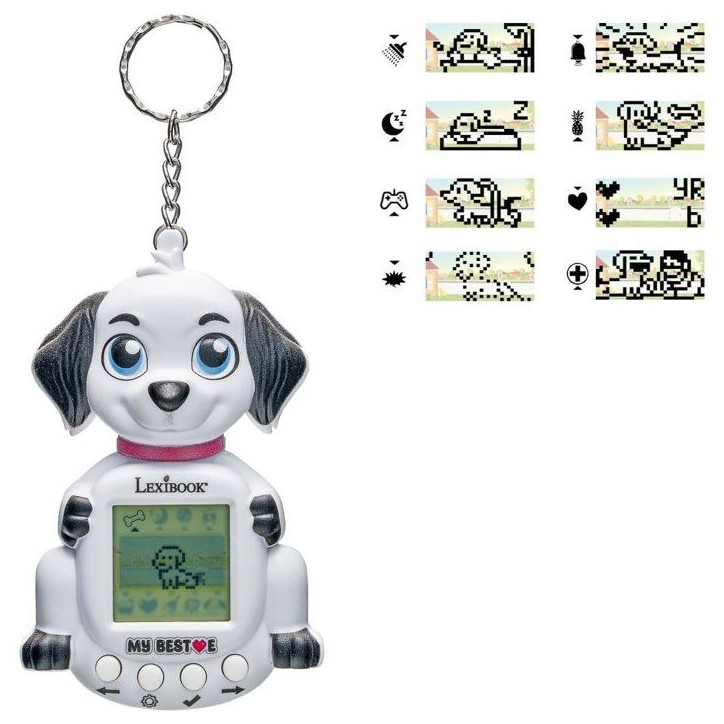 Console Compagnon Animal virtuel My Best-E - Chien - Lexibook - Plus de 1900 animations - 3 Mini-Jeux - Porte-clés -Des 5 ans Console Compagnon Animal virtuel My Best-E - Chien - Lexibook - Plus de 1900 animations - 3 Mini-Jeux - Porte-clés -Des 5 ans