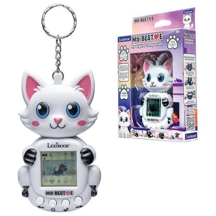 Console Compagnon Animal virtuel My Best-E - Chat - Lexibook - Plus de 1900 animations - 3 Mini-Jeux - Porte-clés -Des 5 ans Console Compagnon Animal virtuel My Best-E - Chat - Lexibook - Plus de 1900 animations - 3 Mini-Jeux - Porte-clés -Des 5 ans