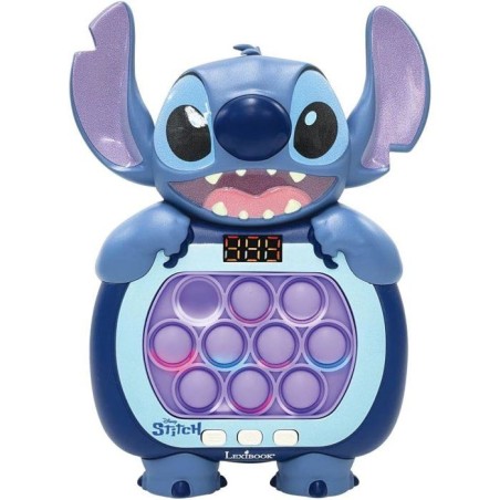 Jeu a pousser Stitch - Lexibook - Fast Push - Disney Stitch - Bleu - 10 bulles antistress - 999 niveaux - 6 mode de jeu - Des 6