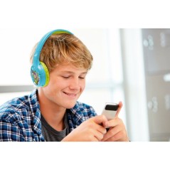 LEXIBOOK - Casque 2 en 1 Bluetooth et Filaire confortable et pliable a