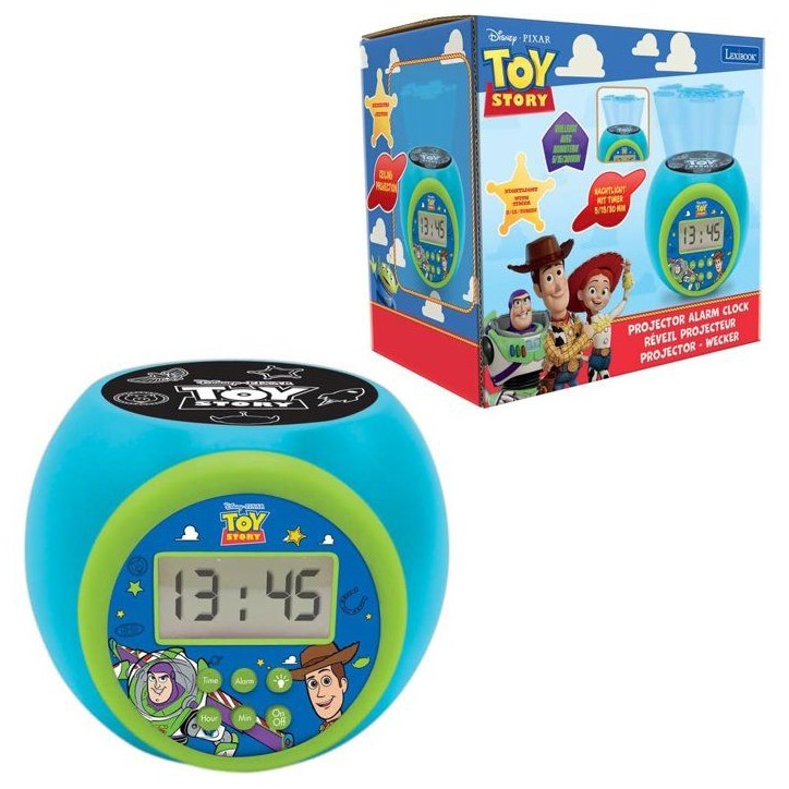 Lexibook - Réveil-projecteur Toy Story - Fonction Alarme et répétition Snooz - Veilleuse avec minuterie - Ecran LCD - Piles Lexibook - Réveil-projecteur Toy Story - Fonction Alarme et répétition Snooz - Veilleuse avec minuterie - Ecran LCD - Piles