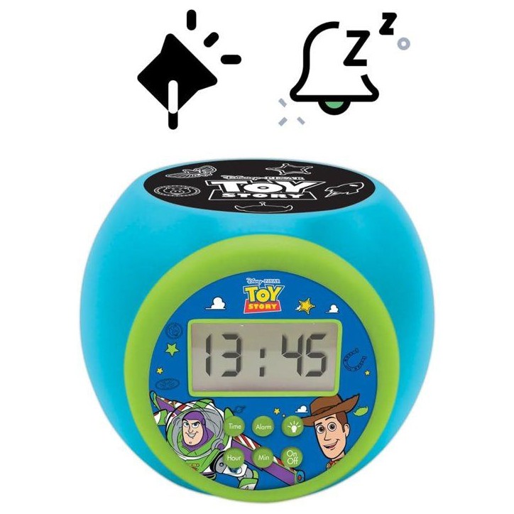 Lexibook - Réveil-projecteur Toy Story - Fonction Alarme et répétition Snooz - Veilleuse avec minuterie - Ecran LCD - Piles Lexibook - Réveil-projecteur Toy Story - Fonction Alarme et répétition Snooz - Veilleuse avec minuterie - Ecran LCD - Piles