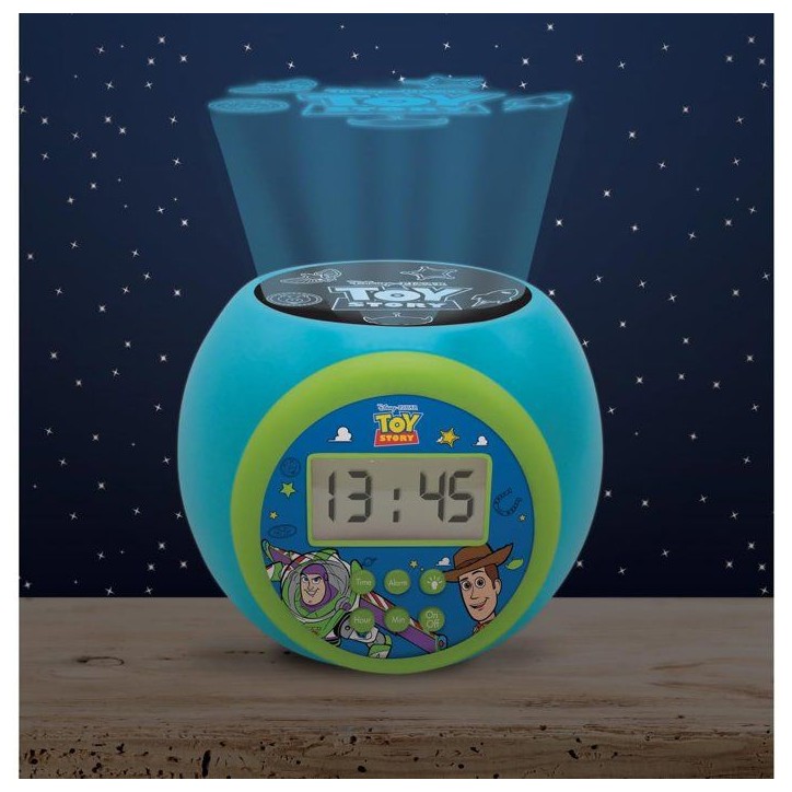 Lexibook - Réveil-projecteur Toy Story - Fonction Alarme et répétition Snooz - Veilleuse avec minuterie - Ecran LCD - Piles Lexibook - Réveil-projecteur Toy Story - Fonction Alarme et répétition Snooz - Veilleuse avec minuterie - Ecran LCD - Piles