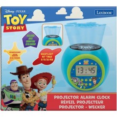 Lexibook - Réveil-projecteur Toy Story - Fonction Alarme et répétit