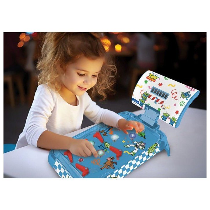 LEXIBOOK - Flipper électronique Toy Story - Sons, lumieres et affichage du score sur écran pour jouer seul ou défier vos amis LEXIBOOK - Flipper électronique Toy Story - Sons, lumieres et affichage du score sur écran pour jouer seul ou défier vos amis