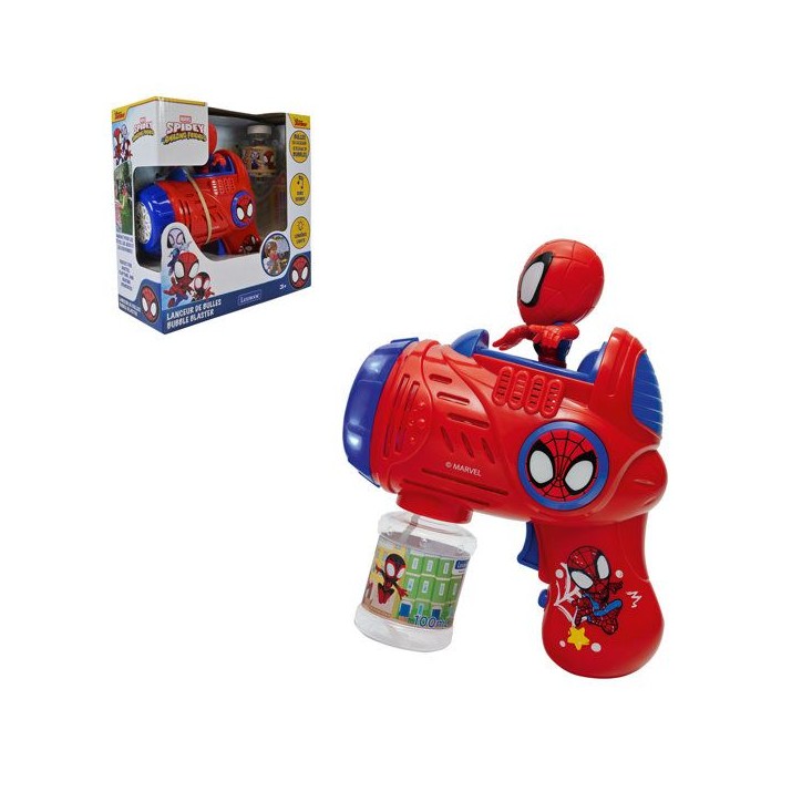 Pistolet a eau - Bulles - Lexibook - Spidey et ses Amis - Effets sonores et lumineux - Bulles de savon - Des 3 ans Pistolet a eau - Bulles - Lexibook - Spidey et ses Amis - Effets sonores et lumineux - Bulles de savon - Des 3 ans