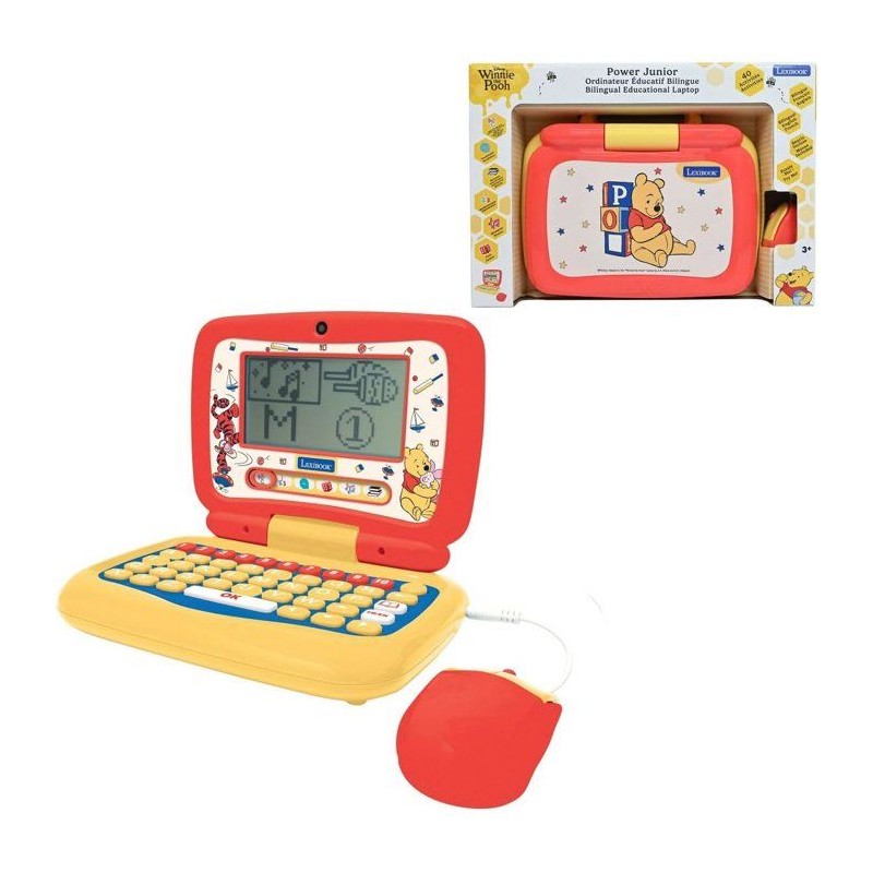 LEXIBOOK - Ordinateur portable éducatif Winnie l'ourson parlant bilin