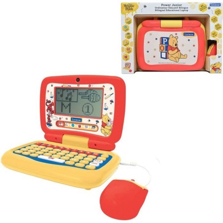 LEXIBOOK - Ordinateur portable éducatif Winnie l'ourson parlant bilin