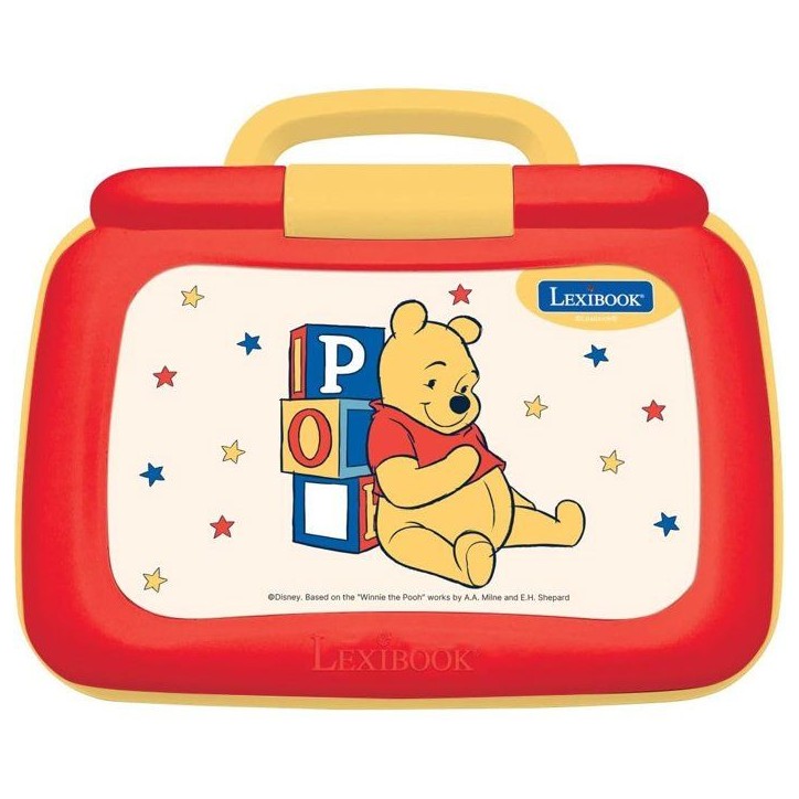LEXIBOOK - Ordinateur portable éducatif Winnie l'ourson parlant bilingue - 40 activités en français et anglais LEXIBOOK - Ordinateur portable éducatif Winnie l'ourson parlant bilingue - 40 activités en français et anglais