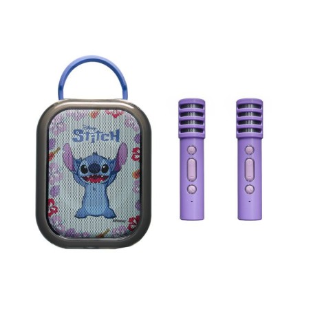 Karaoké Bluetooth Rose - LEXIBOOK - 2 Microphones sans FiL - Batterie Rechargeable Intégrée - Bluetooth - Design Portable