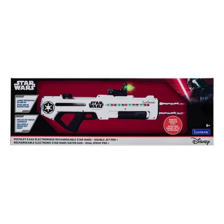 LEXIBOOK - Pistolet a eau électronique rechargeable Star Wars – Double jet Pro + LEXIBOOK - Pistolet a eau électronique rechargeable Star Wars – Double jet Pro +