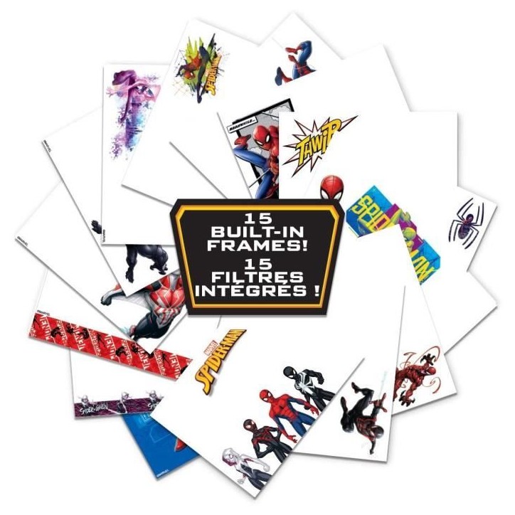 Appareil photo numérique enfant Spiderman - LEXIBOOK - Ecran LCD 2 pouces - Grand angle 100 degrés - Rouge Appareil photo numérique enfant Spiderman - LEXIBOOK - Ecran LCD 2 pouces - Grand angle 100 degrés - Rouge