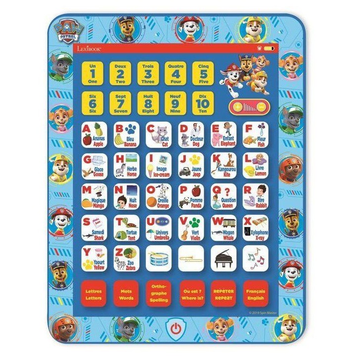 Tablette éducative bilingue Pat' Patrouille (EN/FR) Tablette éducative bilingue Pat' Patrouille (EN/FR)