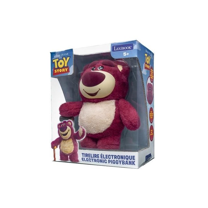 Lexibook - Tirelire électronique - Lotso - Film Toy Story - Rose Rouge - Des 3 ans Lexibook - Tirelire électronique - Lotso - Film Toy Story - Rose Rouge - Des 3 ans