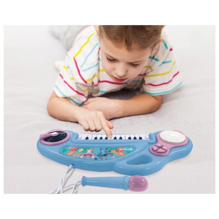 Piano électronique pour enfants Stitch avec effets lumineux Piano électronique pour enfants Stitch avec effets lumineux