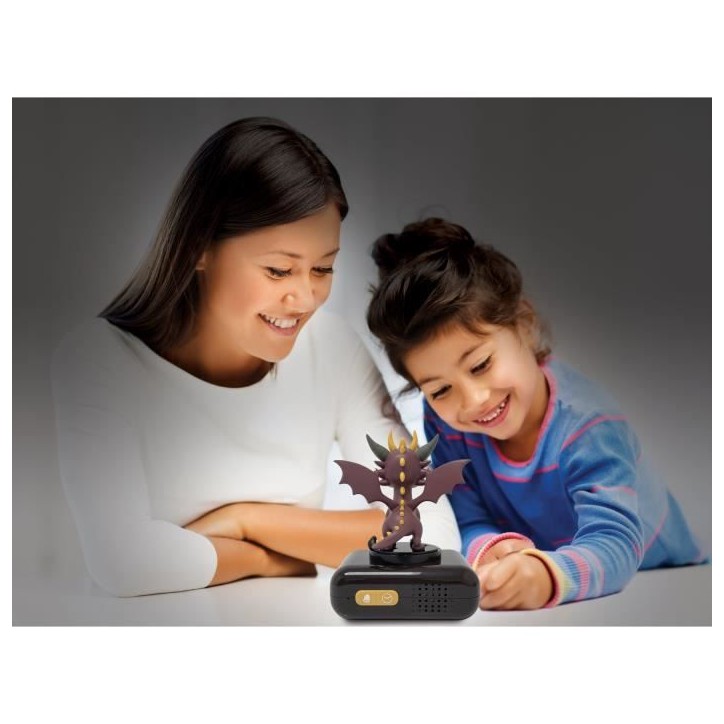 LEXIBOOK - Réveil veilleuse Dragon - Sons et mélodies, écran LCD rétro-éclairé et lumineux - Noir, Violet, Jaune LEXIBOOK - Réveil veilleuse Dragon - Sons et mélodies, écran LCD rétro-éclairé et lumineux - Noir, Violet, Jaune