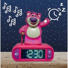 LEXIBOOK - Réveil veilleuse Lotso - Sons et mélodies, écran LCD ré