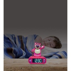 LEXIBOOK - Réveil veilleuse Lotso - Sons et mélodies, écran LCD ré
