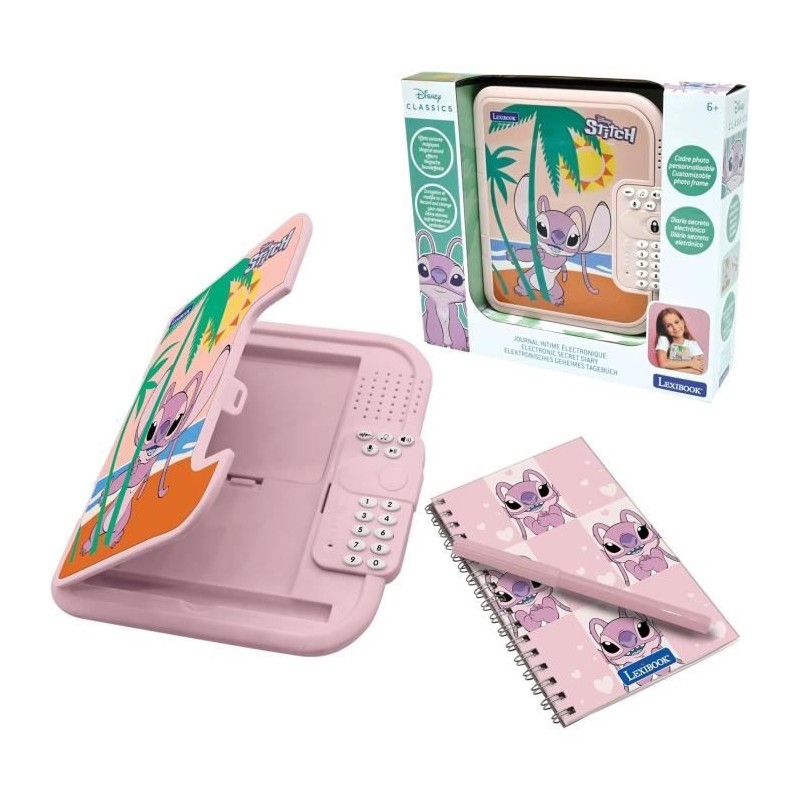 Lexibook - Journal intime électronique - Disney Angel - Stylo + carne