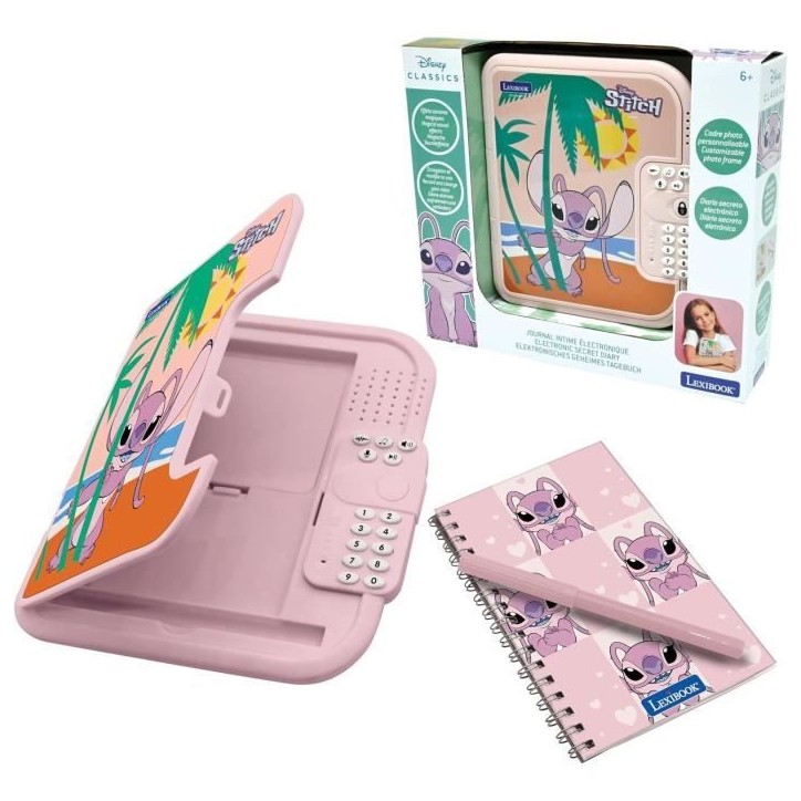 Lexibook - Journal intime électronique - Disney Angel - Stylo + carnet Inclus - Interactif - Mot de Passe - Effet sonores - SD5 Lexibook - Journal intime électronique - Disney Angel - Stylo + carnet Inclus - Interactif - Mot de Passe - Effet sonores - SD5