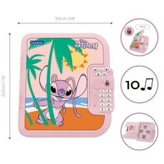 Lexibook - Journal intime électronique - Disney Angel - Stylo + carnet Inclus - Interactif - Mot de Passe - Effet sonores - SD5