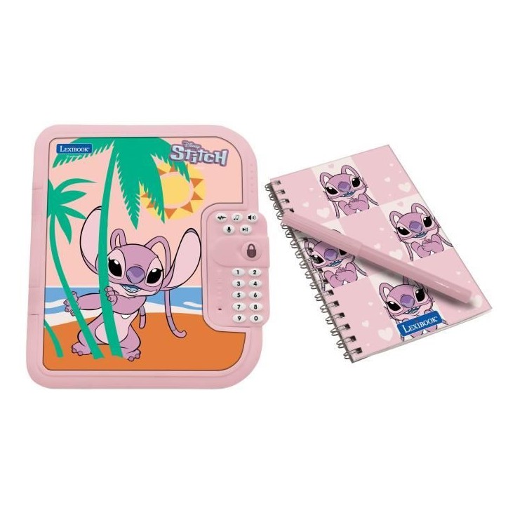 Lexibook - Journal intime électronique - Disney Angel - Stylo + carnet Inclus - Interactif - Mot de Passe - Effet sonores - SD5 Lexibook - Journal intime électronique - Disney Angel - Stylo + carnet Inclus - Interactif - Mot de Passe - Effet sonores - SD5