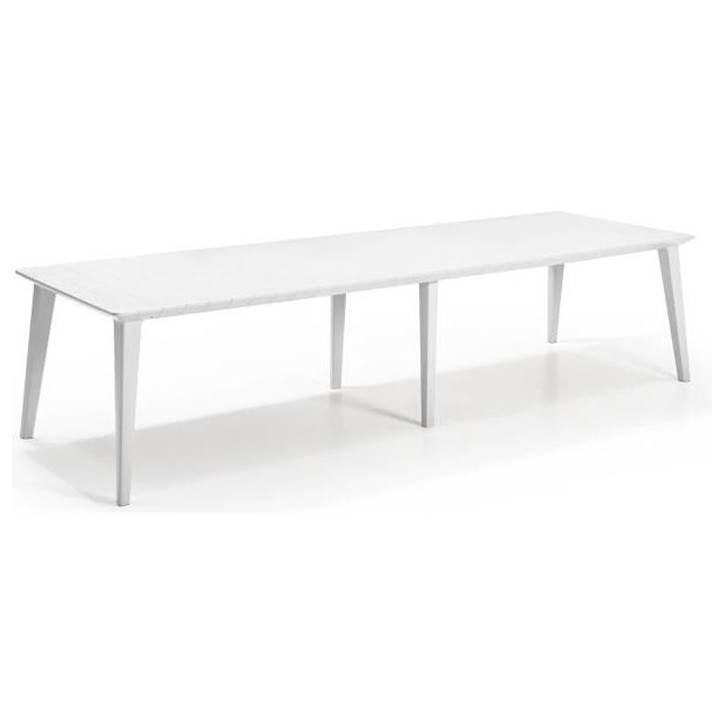 Table de jardin - rectangulaire - blanc - en résine - 8 a 10 personnes - Lima - Allibert by KETER Table de jardin - rectangulaire - blanc - en résine - 8 a 10 personnes - Lima - Allibert by KETER